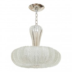 Textured glass pendant fixture 